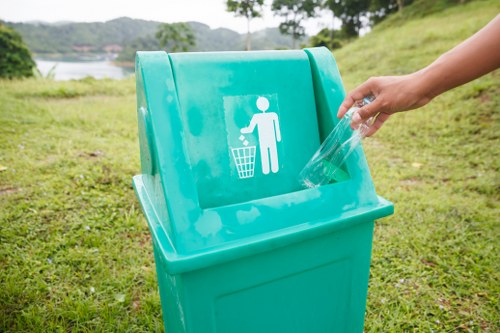 Professional waste removal team in action